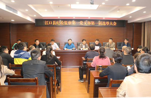 江口县纪委选举产生第一届党总支及第一、二支部委员
