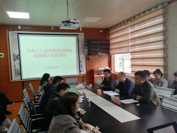 十三届县委第五轮巡察第四巡察组向县统计局反馈巡察情况
