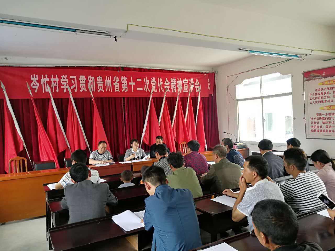 太平在村级召开学习贯彻贵州省第十二次党代会精神宣讲会