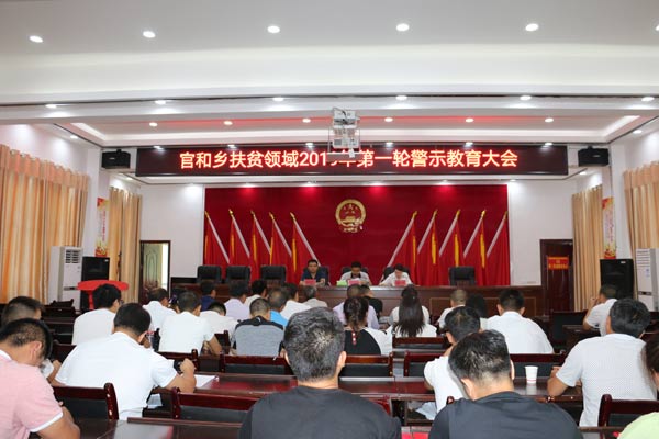 江口县开展扶贫领域2019年第一轮警示教育活动