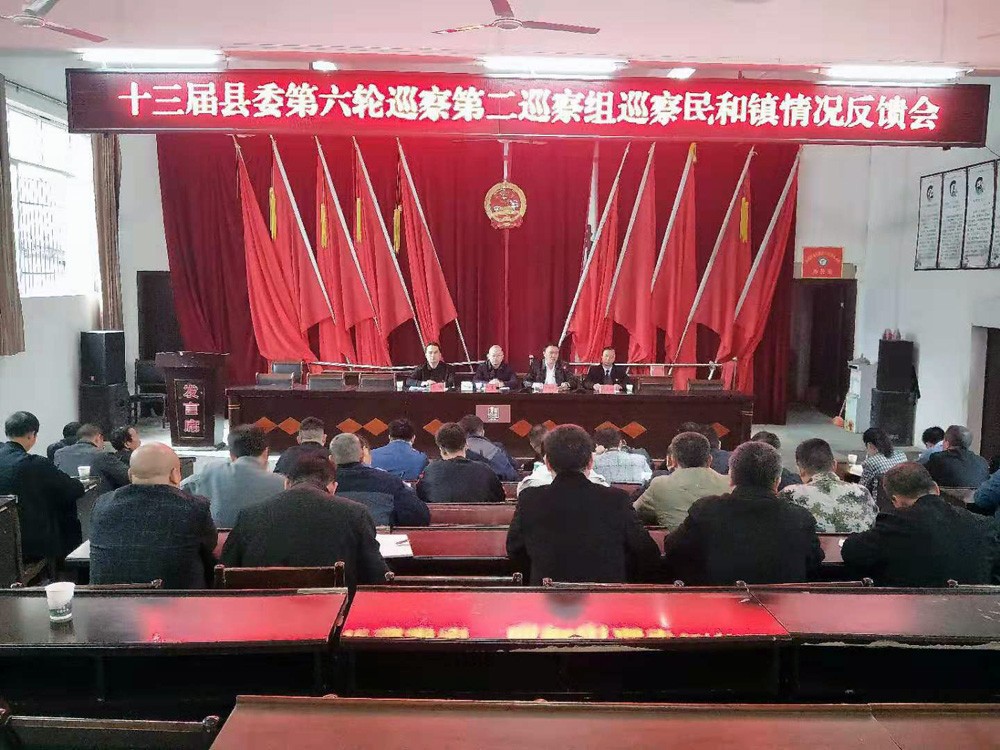 县委第二巡察组向民和镇反馈巡察情况