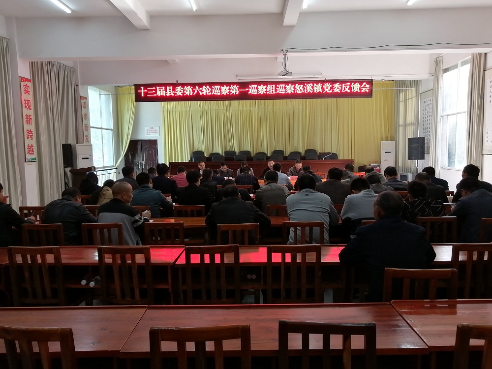 十三届县委第一巡察组向怒溪镇、县委办、县综合行政执法局、县扶贫办反馈巡察情况