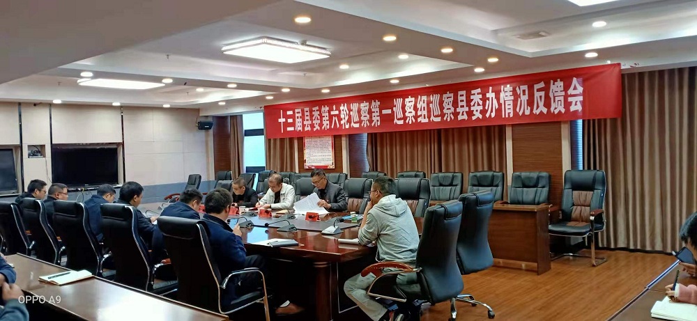 十三届县委第一巡察组向怒溪镇、县委办、县综合行政执法局、县扶贫办反馈巡察情况