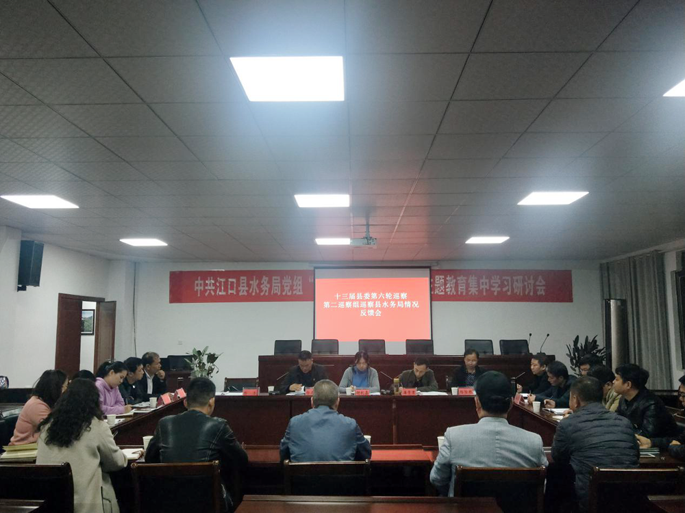 十三届县委第二巡察组向县水务局反馈巡察情况