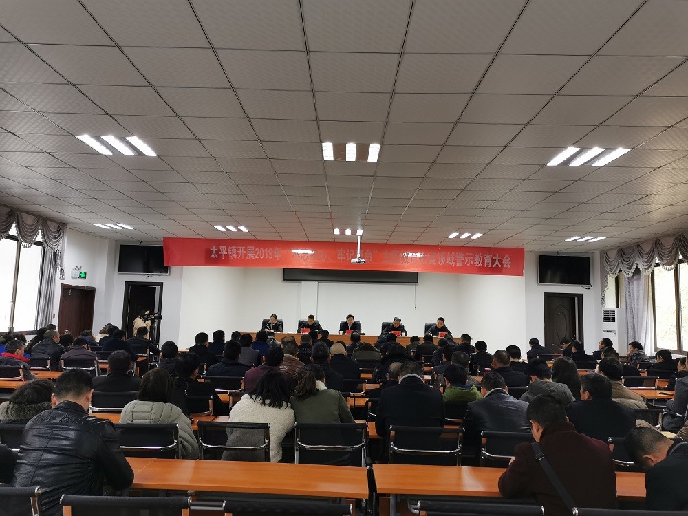 太平镇召开“不忘初心、牢记使命”主题教育扶贫领域警示教育大会