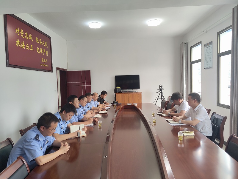 派驻第九纪检组到森林警察大队督导工作