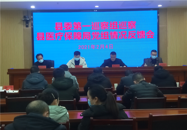 江口县委第一巡察组向县医疗保障局反馈巡察情况