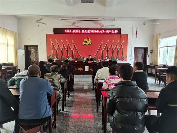 唐永湖到怒溪镇骆家屯村宣讲党的十九届六中全会精神
