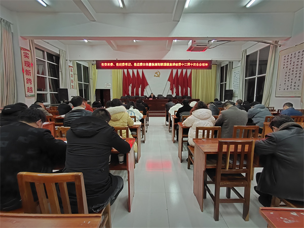 唐永湖到怒溪镇宣讲省委十二届十次全会、市委二届十三次全会和县委十四届三次全会精神